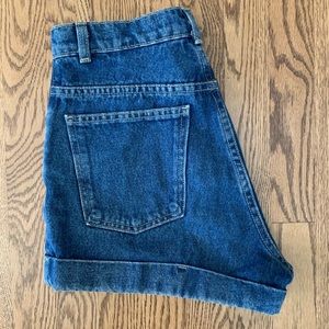 American Apparel High Waisted Jean Shorts